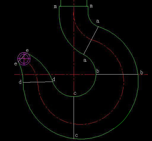 AutoCAD 2007起重機吊鉤的三維制作第3步
