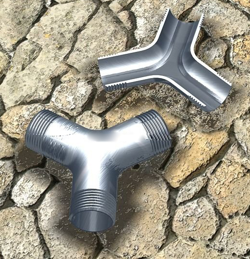 AutoCAD制作三通管建模實(shí)例教程第1步