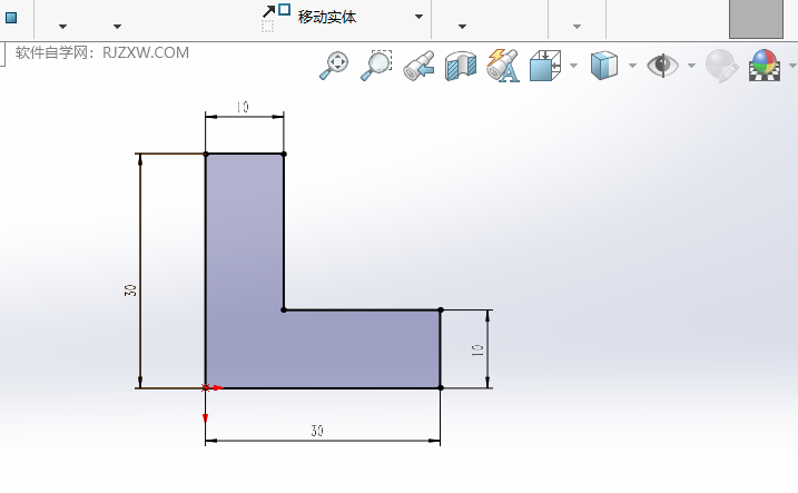 SOLIDWORKS伸展實(shí)體怎么使用第1步