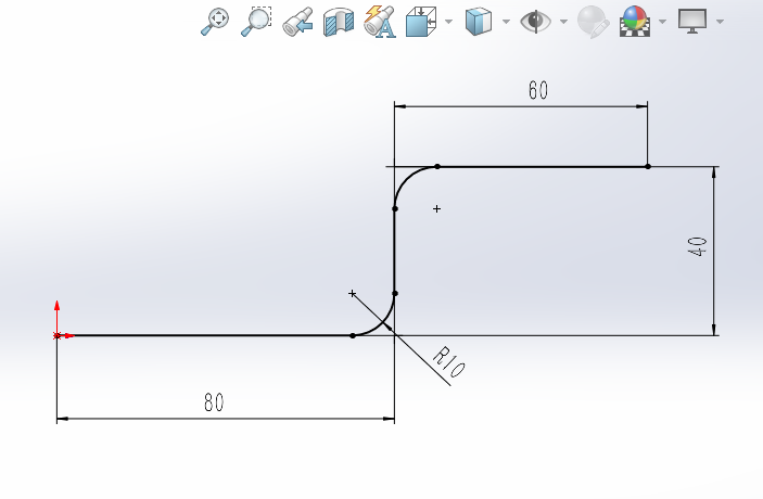 solidwroks如何使用掃描圓形輪廓第3步