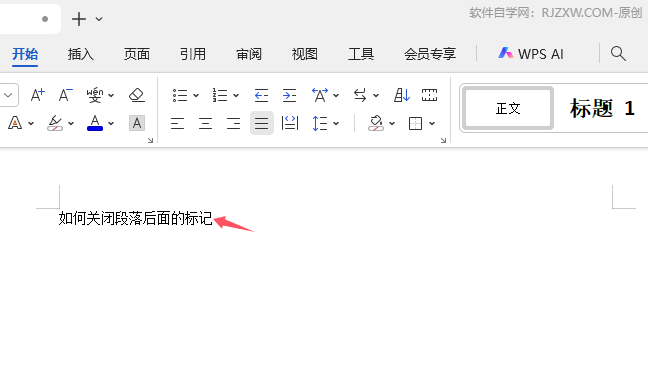在WPS文字文稿中如何顯示/隱藏段落標記的設(shè)置第4步