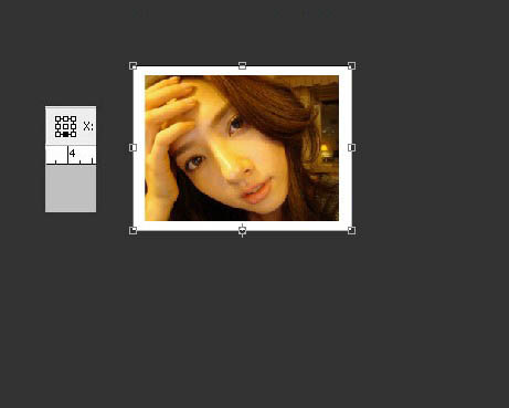 photoshop快速給照片加上邊框和倒影第6步