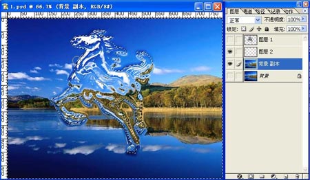 Photoshop合成水中飛馬特效圖片第12步